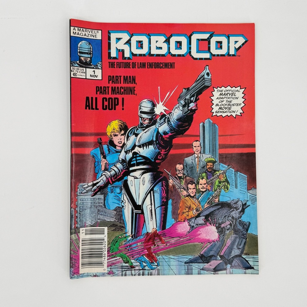 Marvel RoboCop #1 1987 Vintage Comic Magazine Newsstand Sci-Fi Action Film